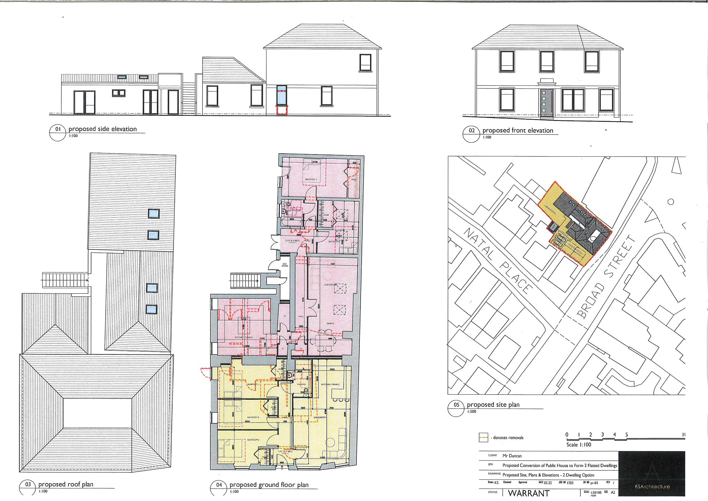 Floorplans For Broad Street, Cowdenbeath, Fife