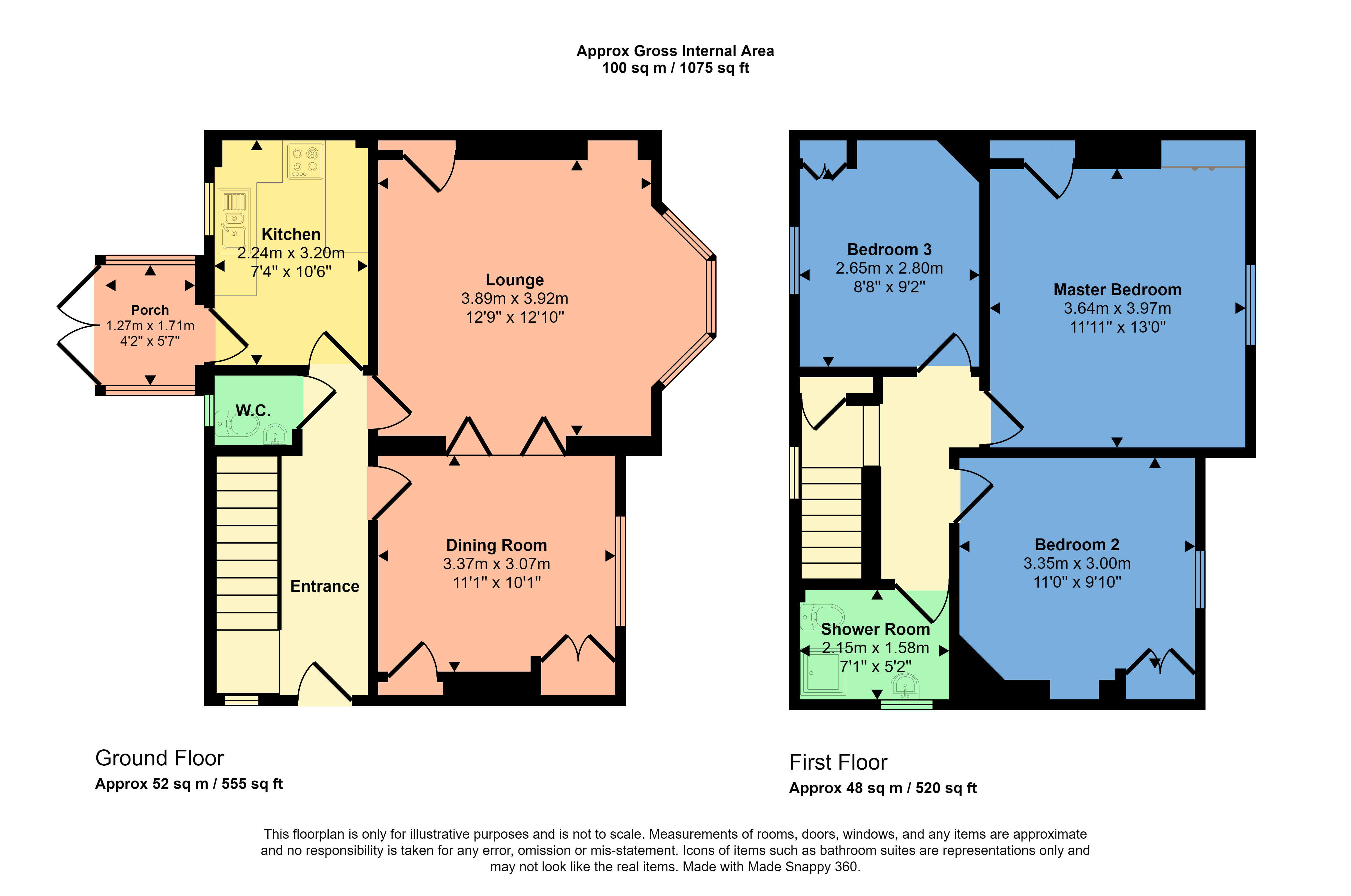 Floorplans For Scoonie Drive, Leven, Fife