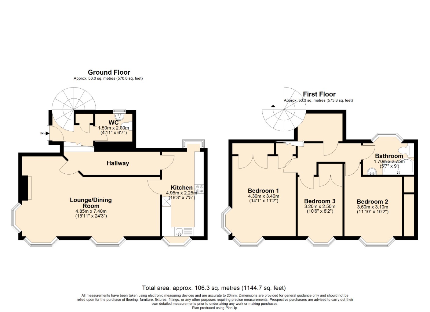 Floorplans For Pan Ha, , Dysart, KY1 2TL