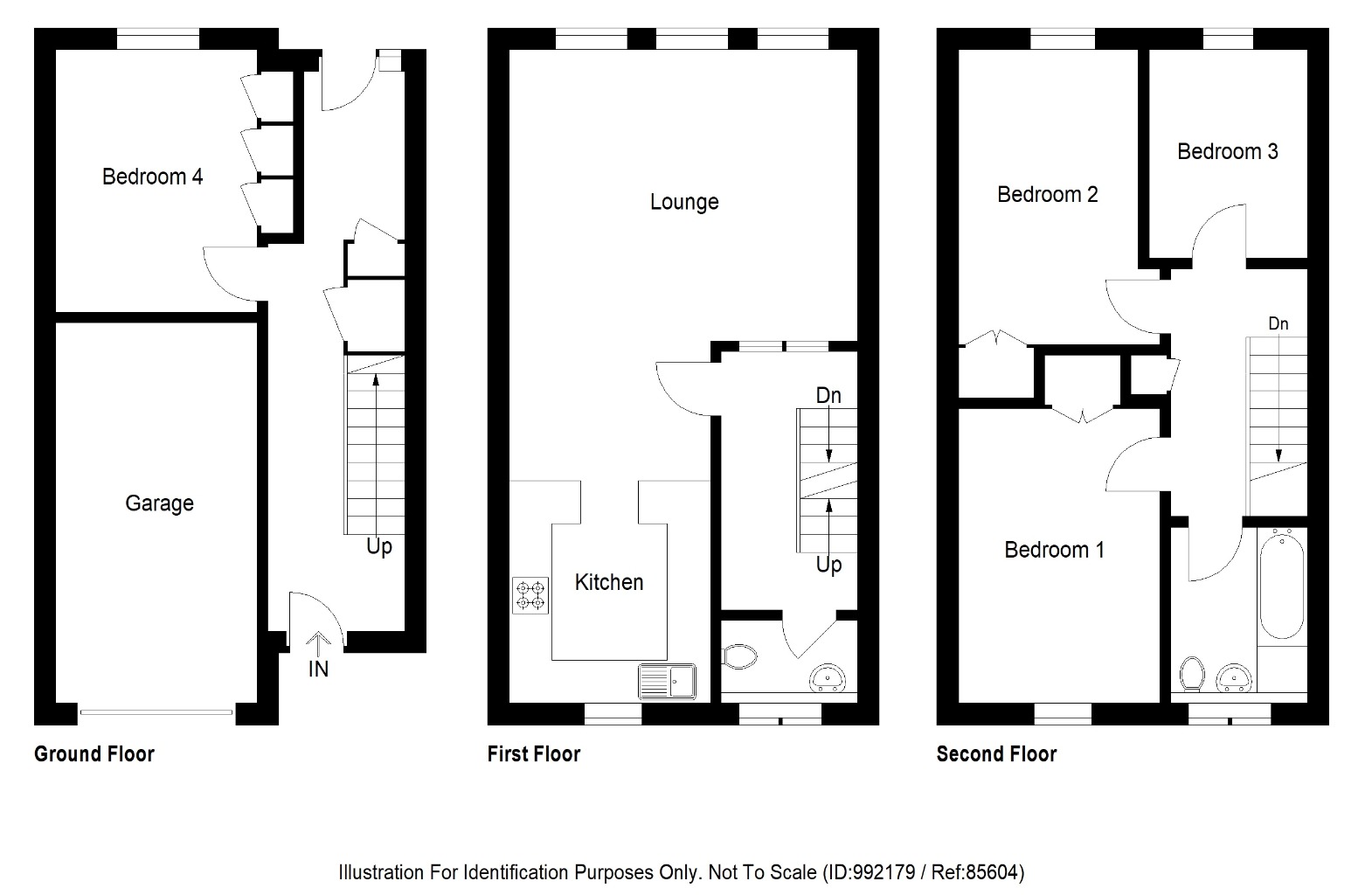 Floorplans For Ivanhoe Drive, Glenrothes, Glenrothes, KY6 2NE