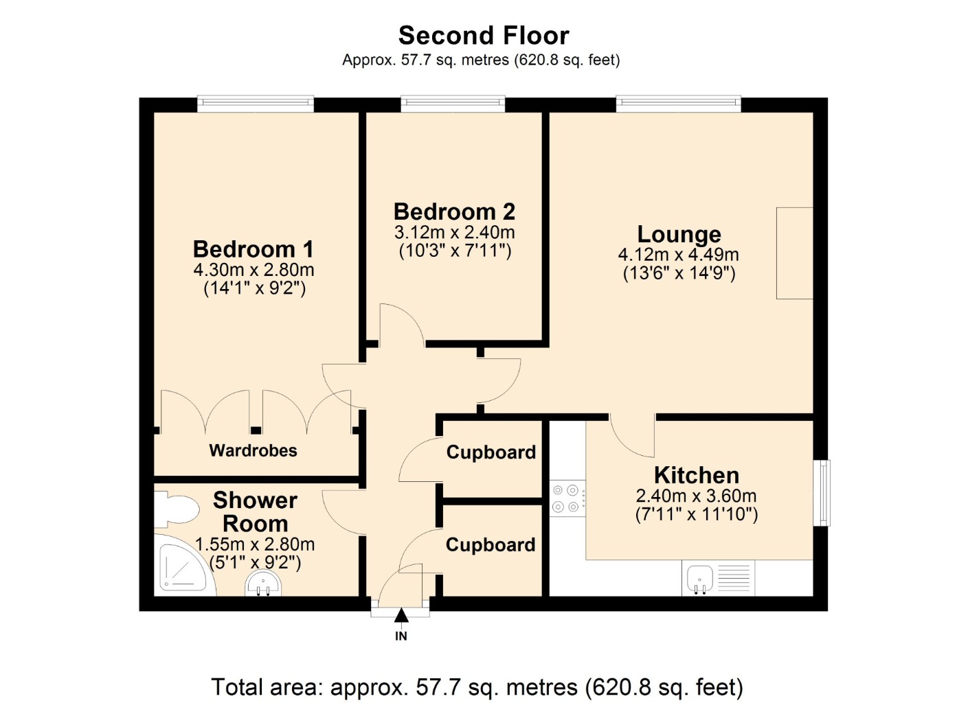 Floorplans For Rosebery Court, , Kirkcaldy, KY1 1DG