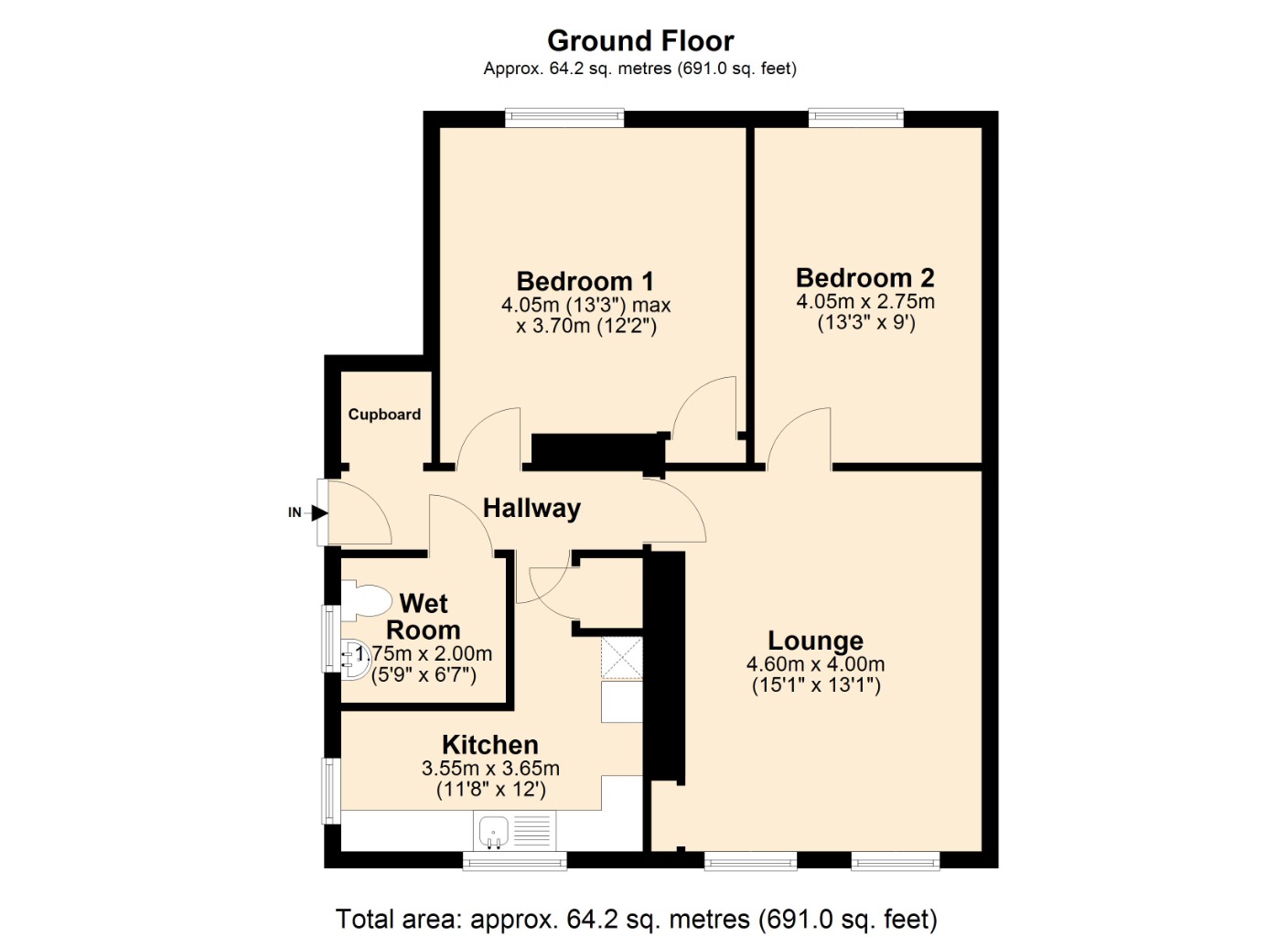 Floorplans For Beatty Crescent, Kirkcaldy, Kirkcaldy, KY1 2HS