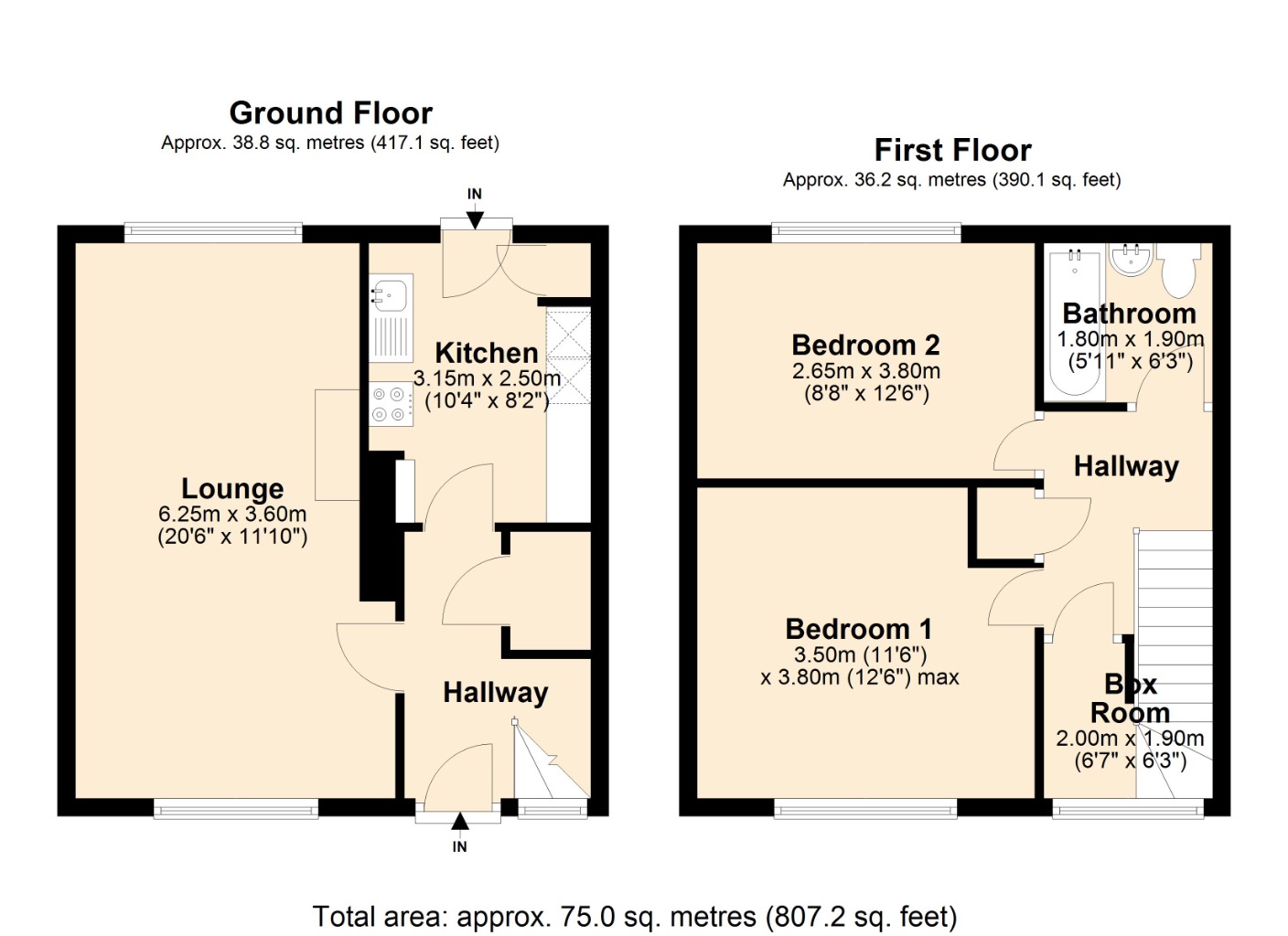 Floorplans For Cameron Park, , Thornton, KY1 4BB