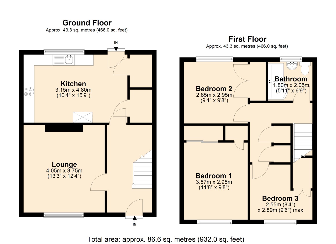 Floorplans For Dundonald Crescent, , Cardenden, KY5 0DL