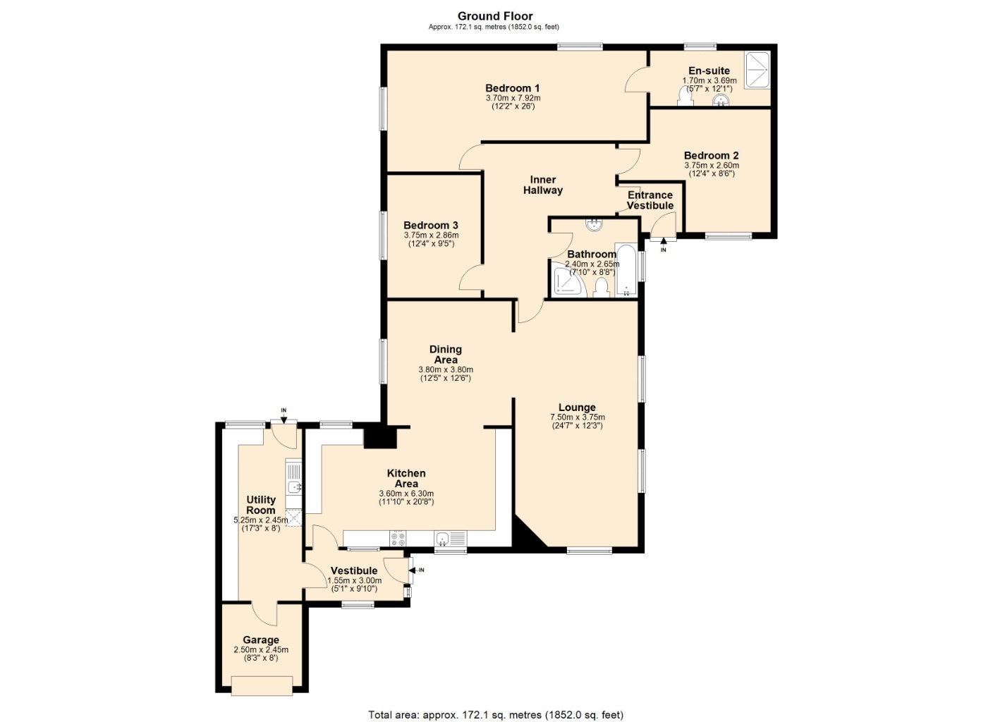 Floorplans For Lady Nina Cottages , , Coaltown of Balgonie, KY7 6JB