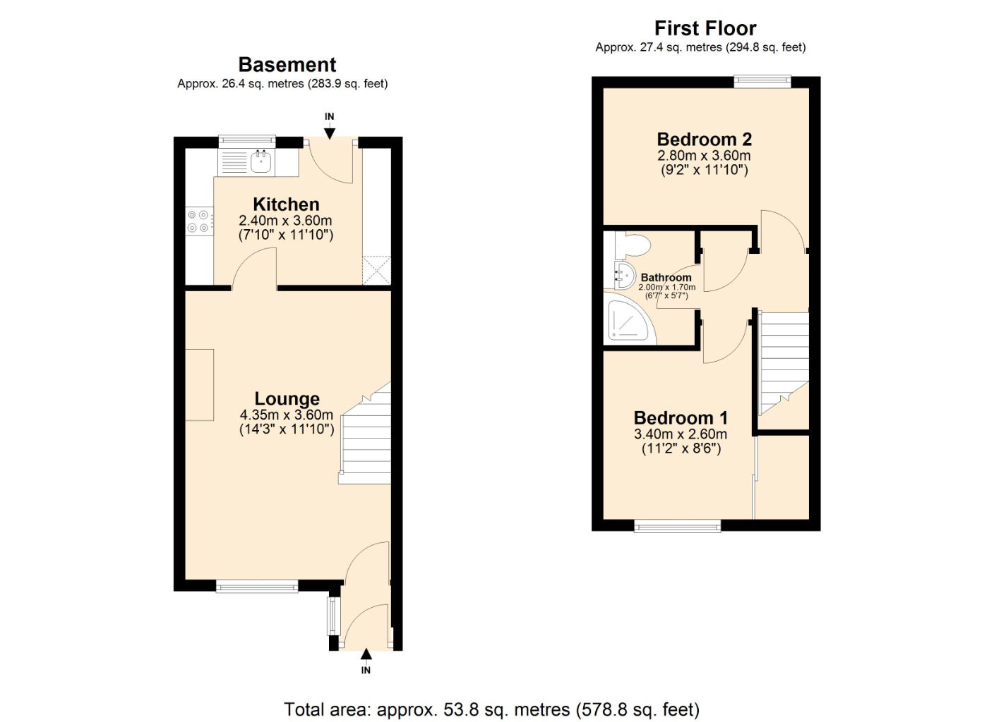 Floorplans For Minto Place, , Kirkcaldy, KY2 5YR
