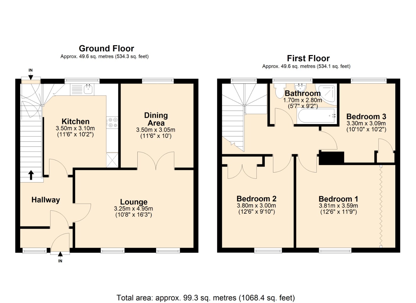 Floorplans For Dunearn Drive, Kirkcaldy, Kirkcaldy, KY2 6AJ
