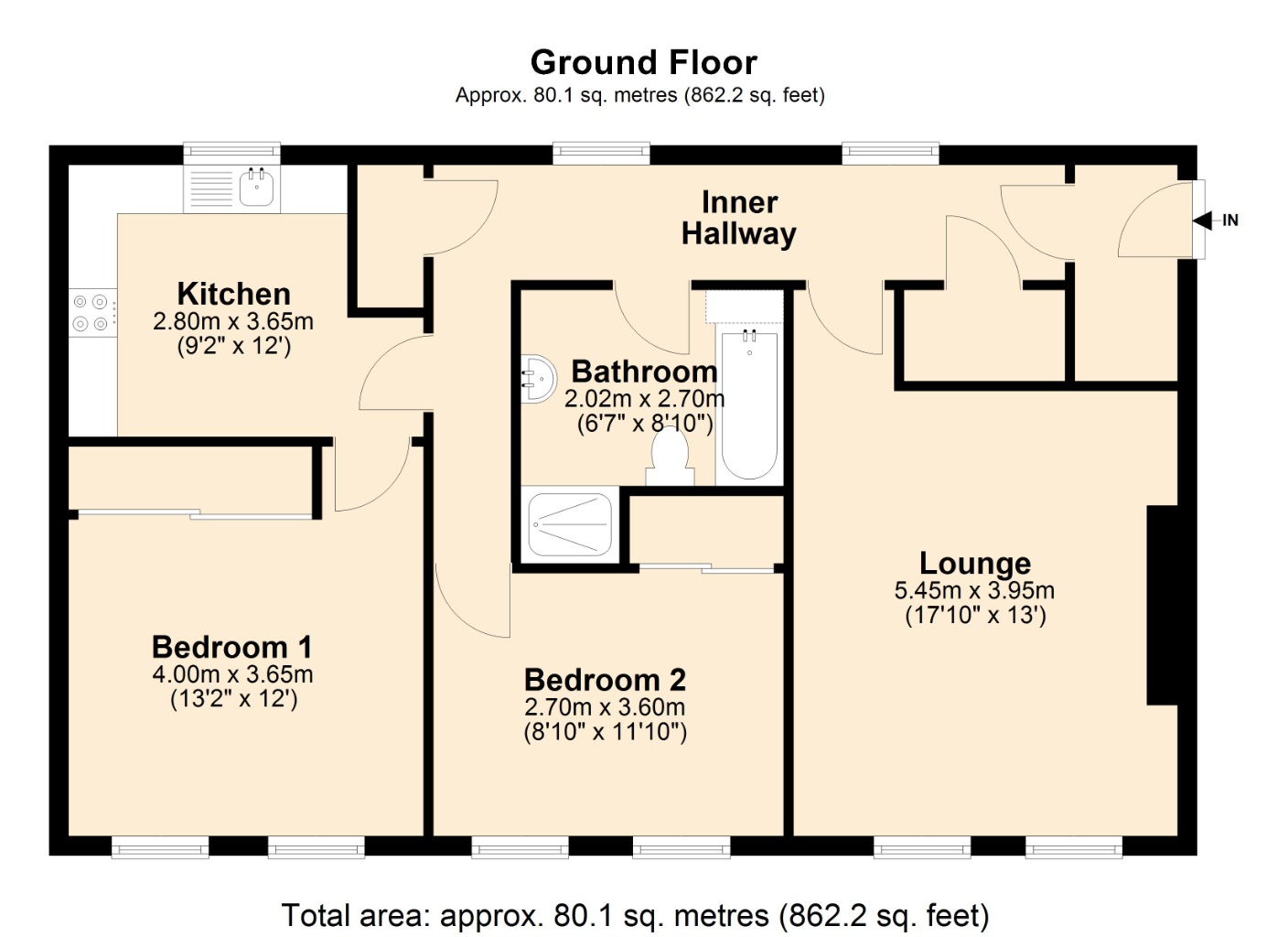 Floorplans For Branning Court, , Kirkcaldy, KY1 2PD