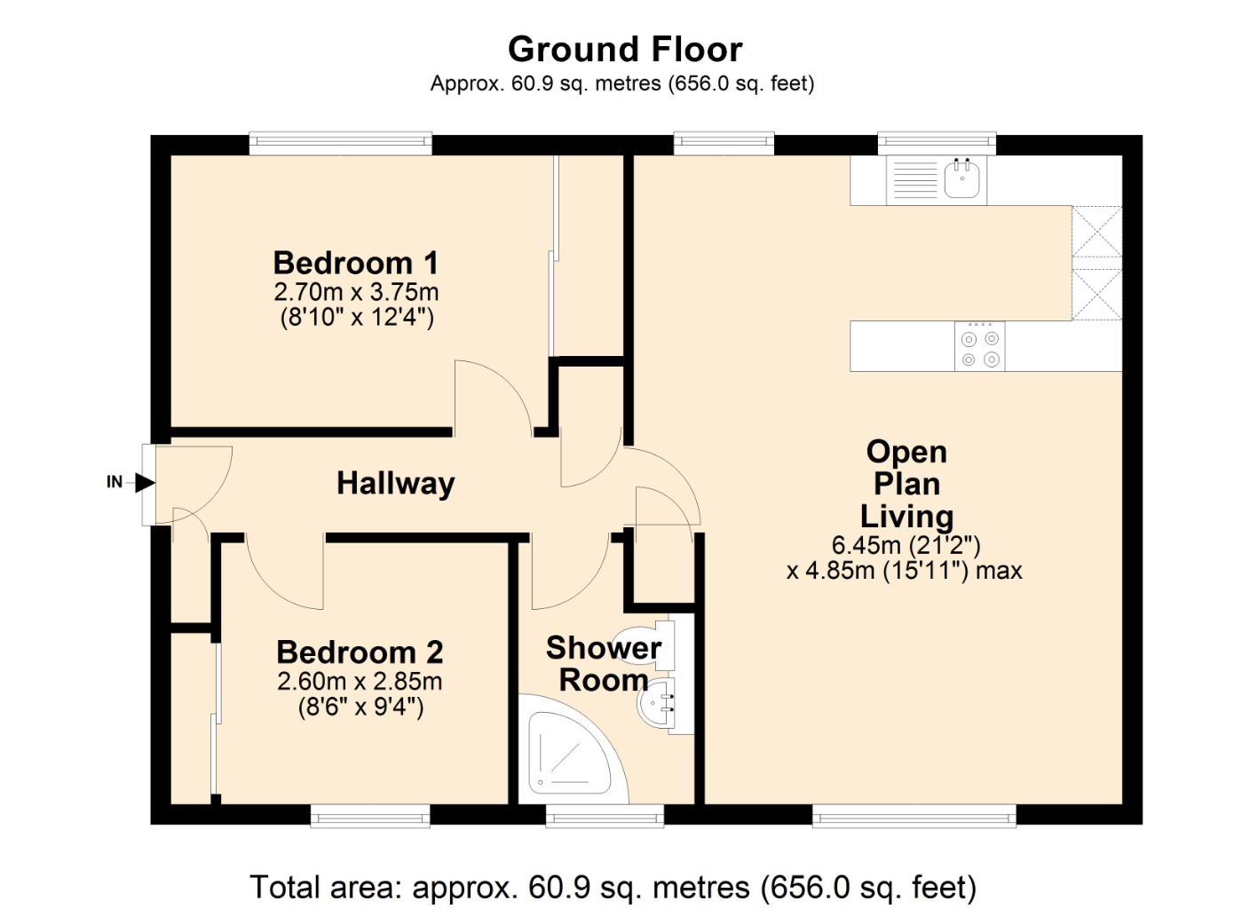 Floorplans For Mid Street, Kirkcaldy, Kirkcaldy, KY1 2PN