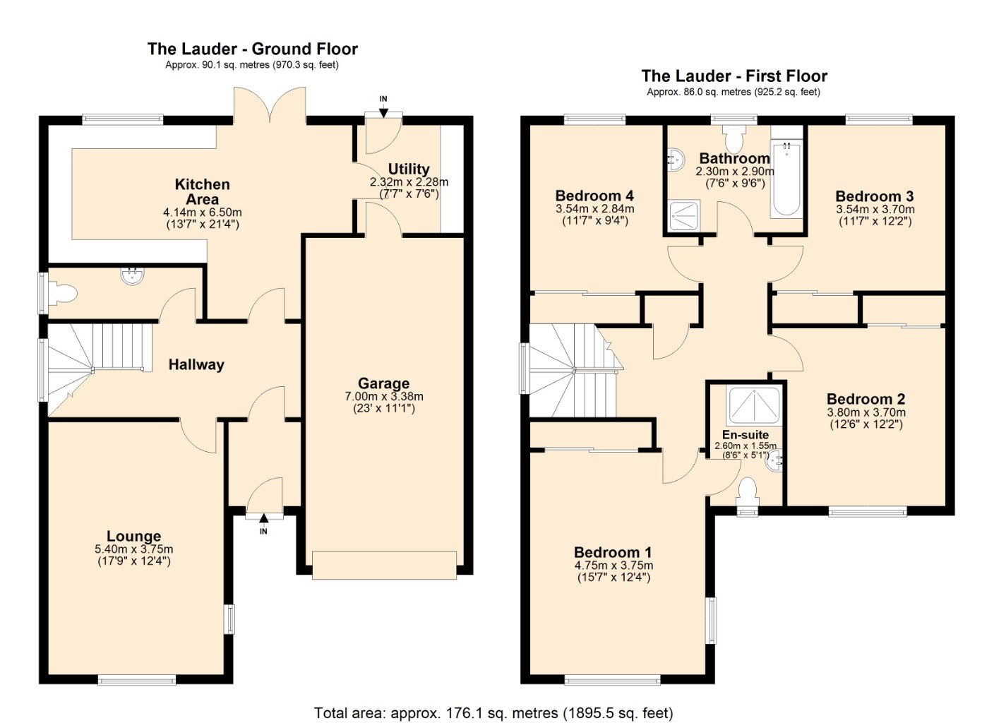 Floorplans For Gunner Court, , Kirkcaldy, KY1 3HQ