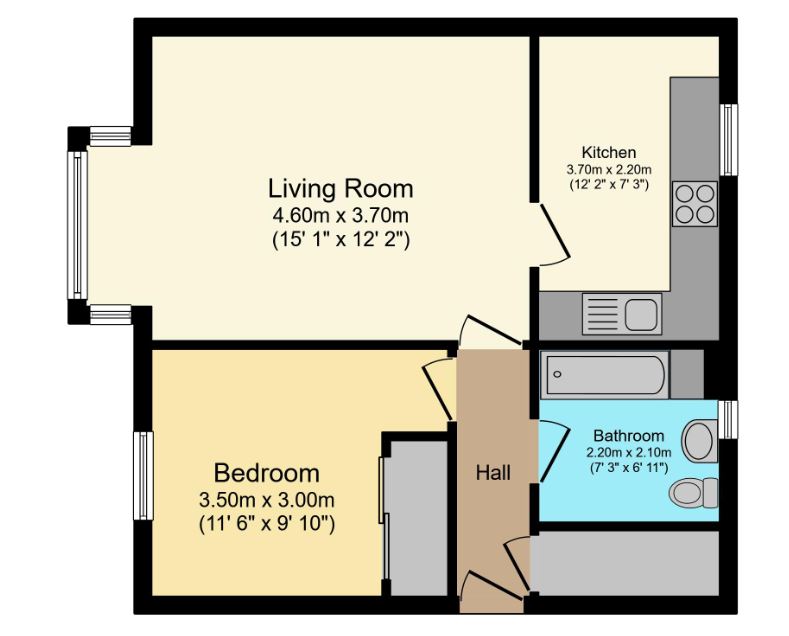Floorplans For Chiefs Close, Kirkcaldy, Kirkcaldy, KY1 2NH