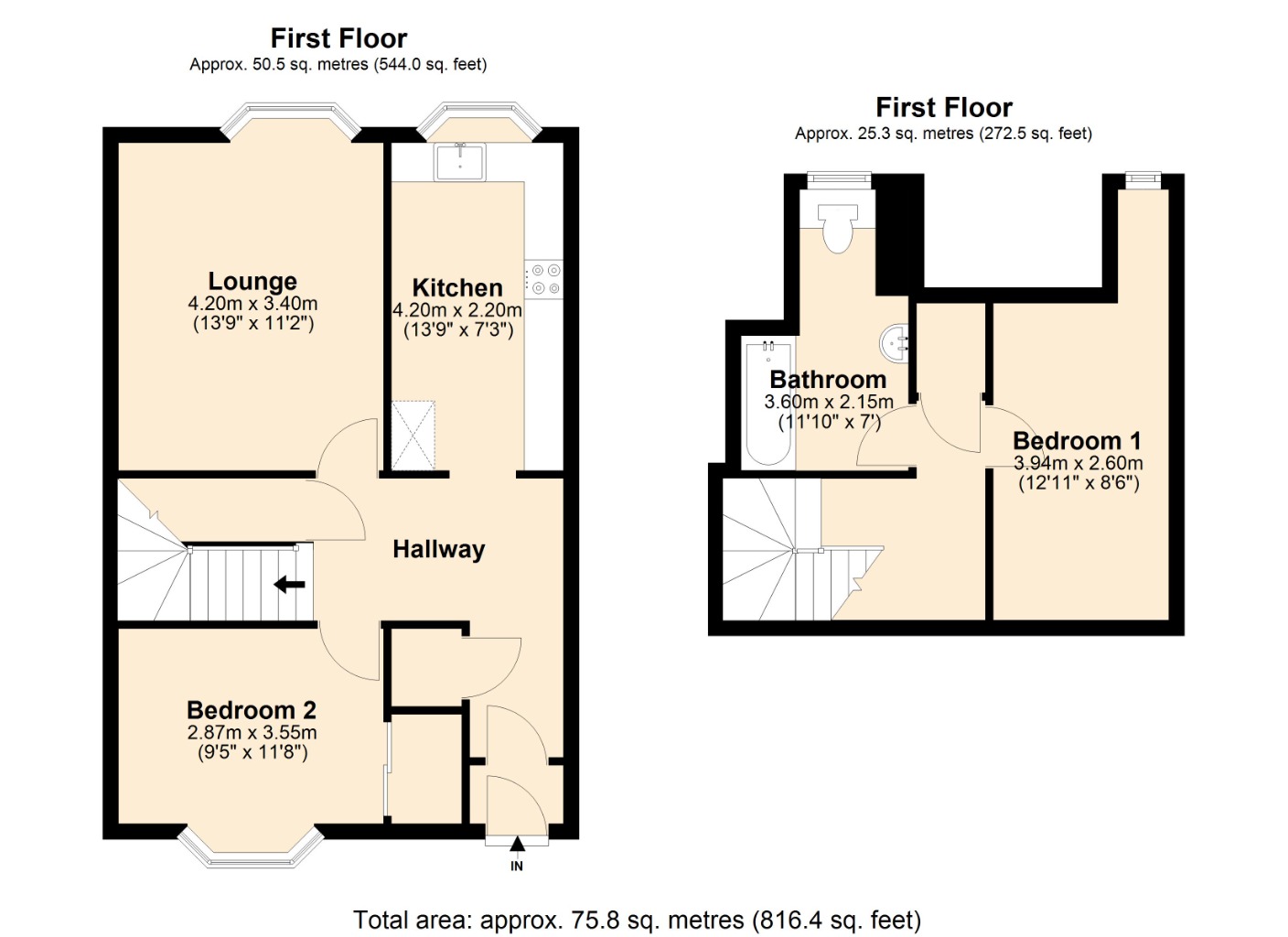 Floorplans For Mitchell Street, Kirkcaldy, Kirkcaldy, KY1 1BD