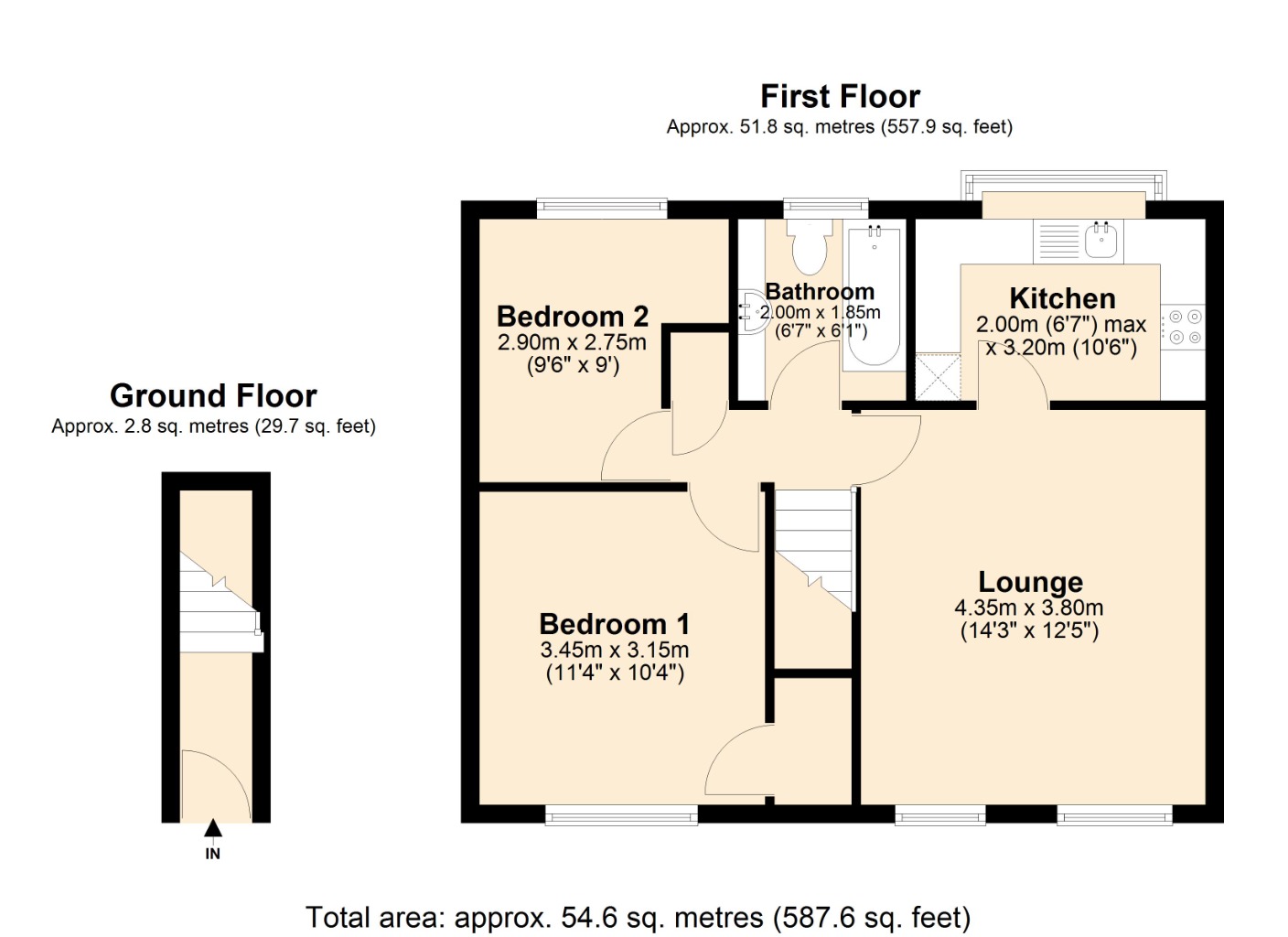 Floorplans For Craigearn Place, Kirkcaldy, Kirkcaldy, KY2 6YT