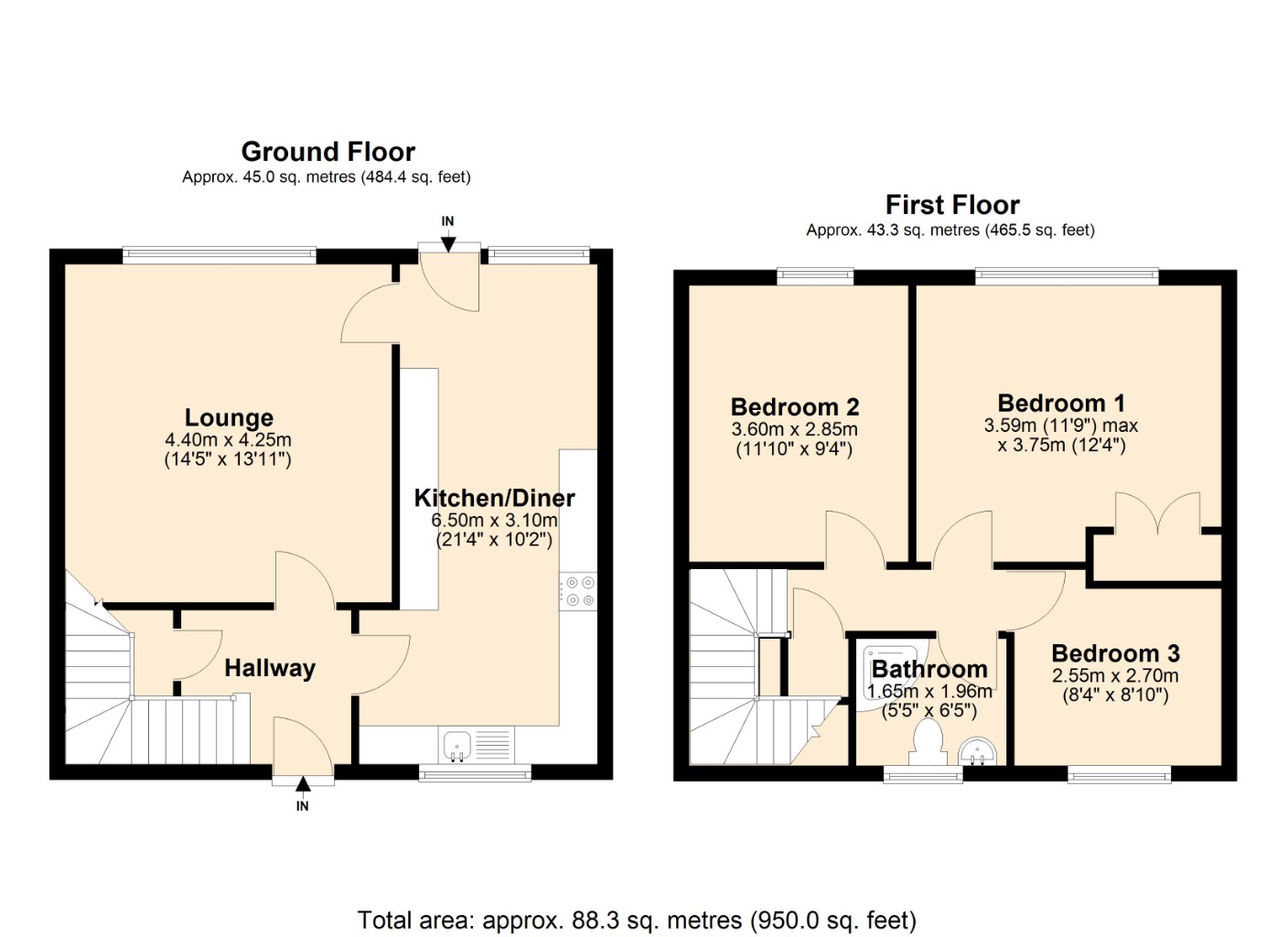 Floorplans For Greenloanings, Kirkcaldy, Kirkcaldy, KY2 6NW