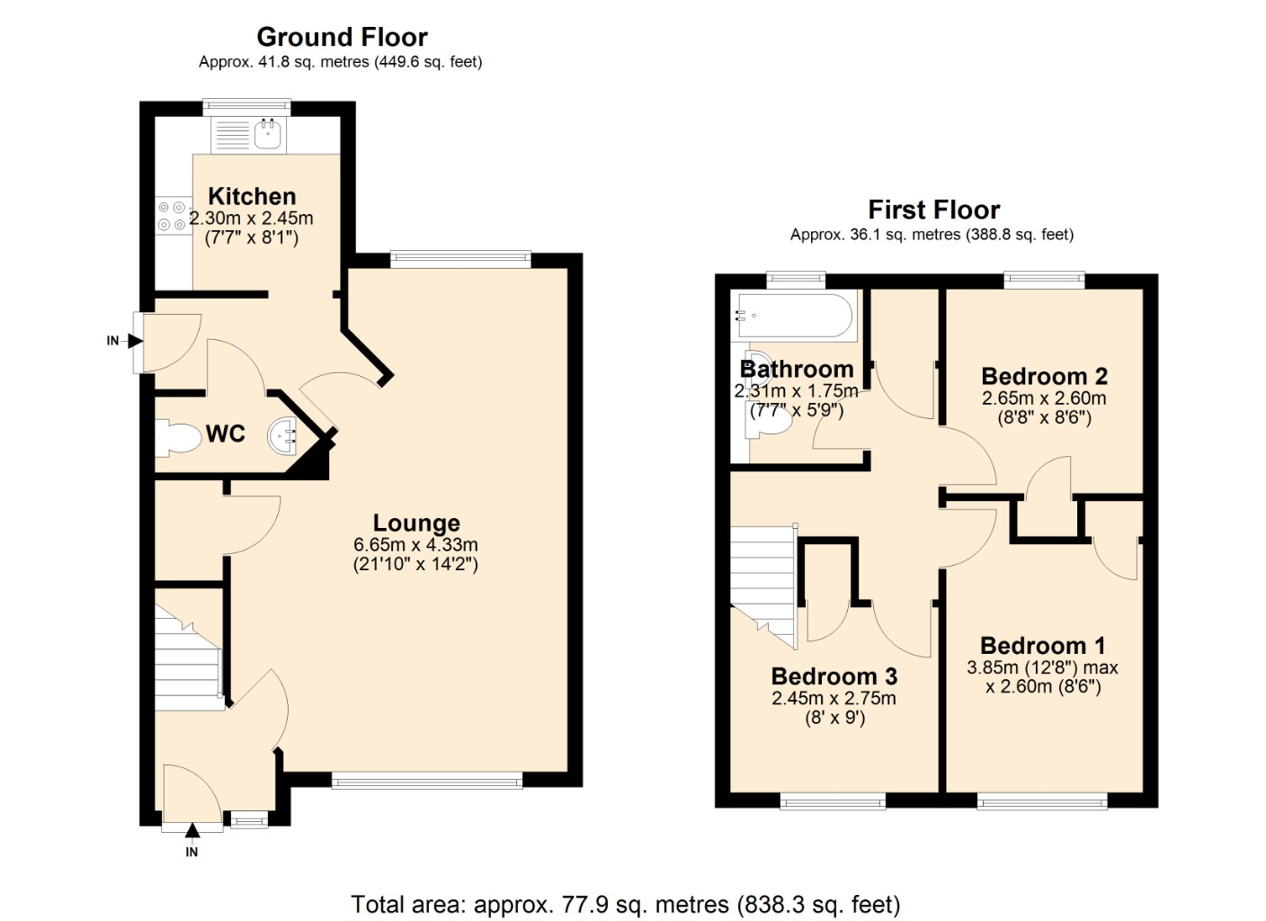 Floorplans For Mill Street, , Kirkcaldy, KY1 1SD