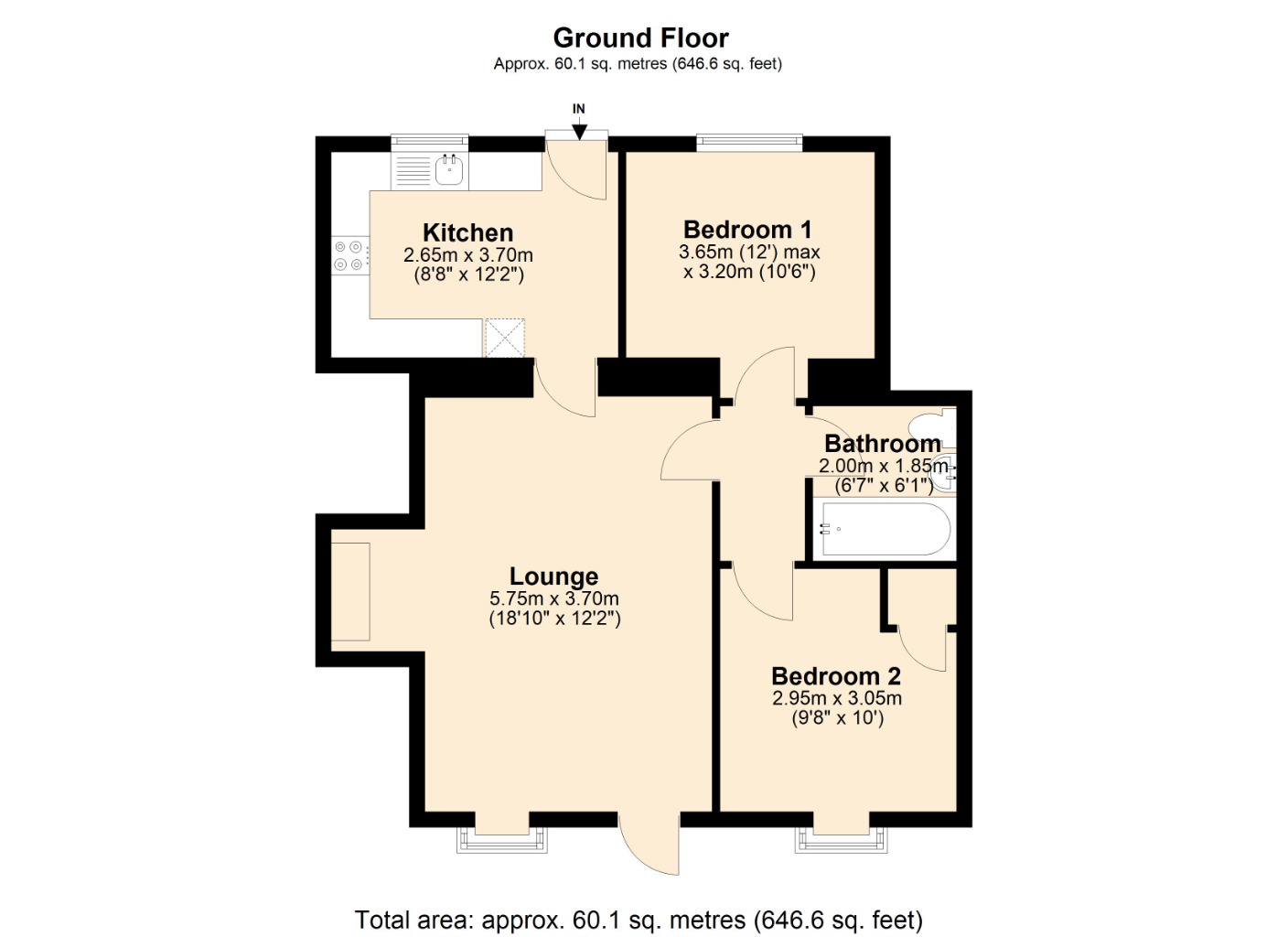 Floorplans For Kilrie Cottages, Kirkcaldy, Kirkcaldy, KY2 5UX