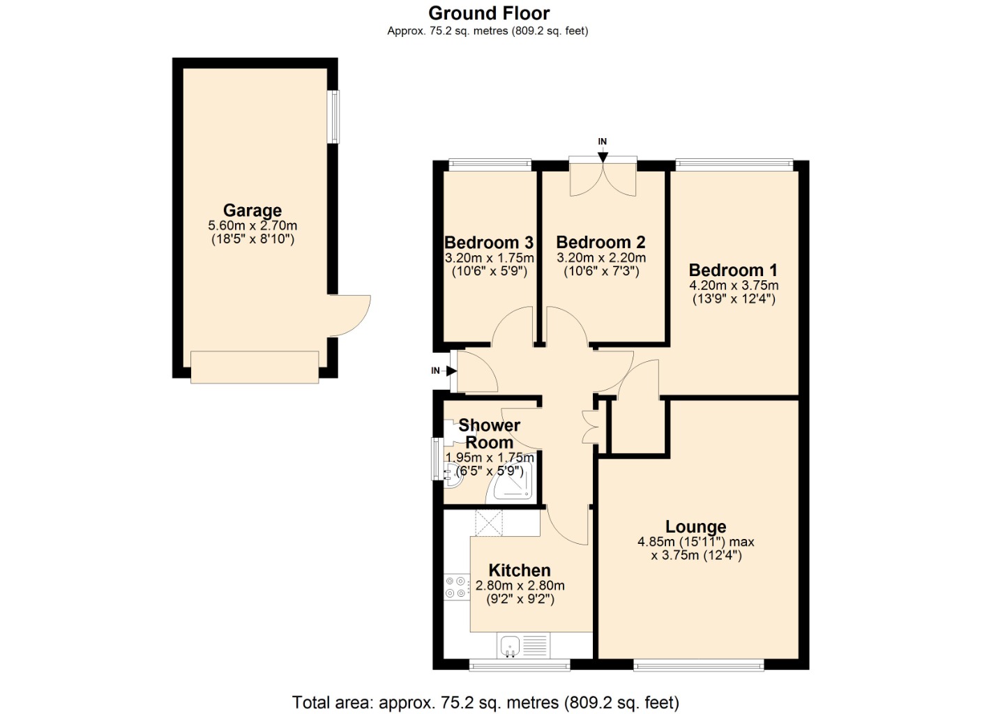 Floorplans For Templars Crescent, , Kinghorn, KY3 9XS