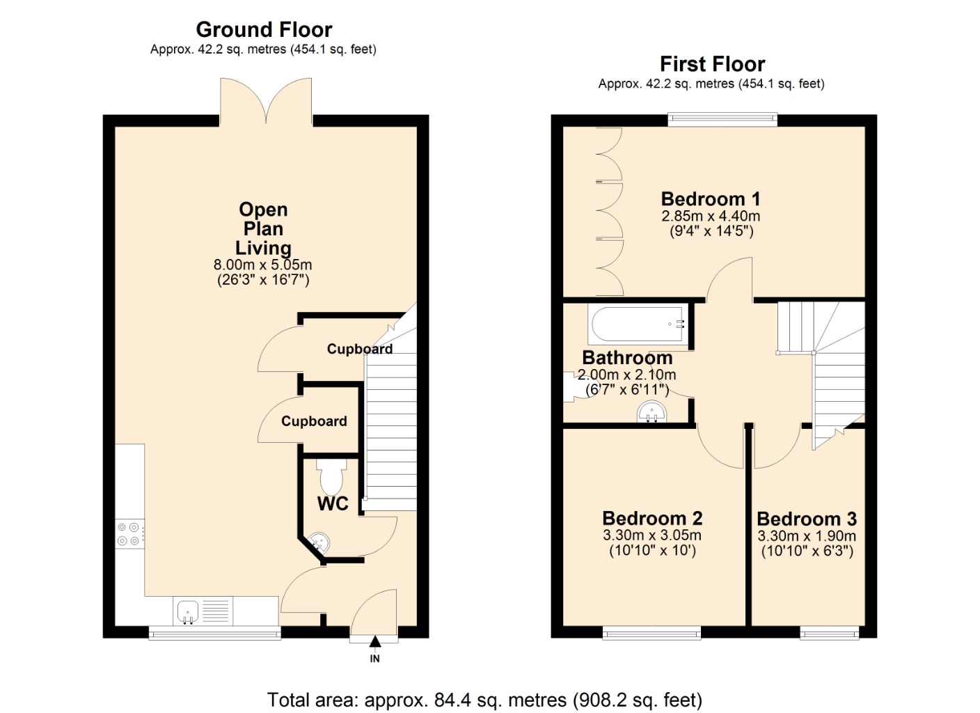 Floorplans For East Brae , , East Wemyss, KY1 4RS