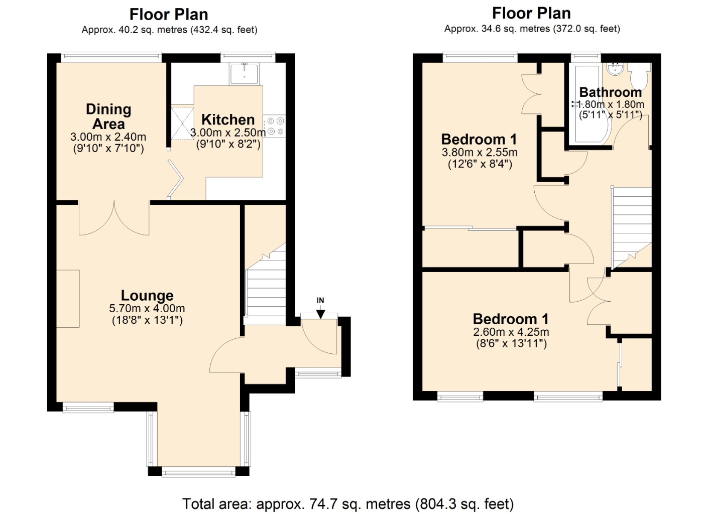Floorplans For Nicol Street, , Kirkcaldy, KY1 1PB