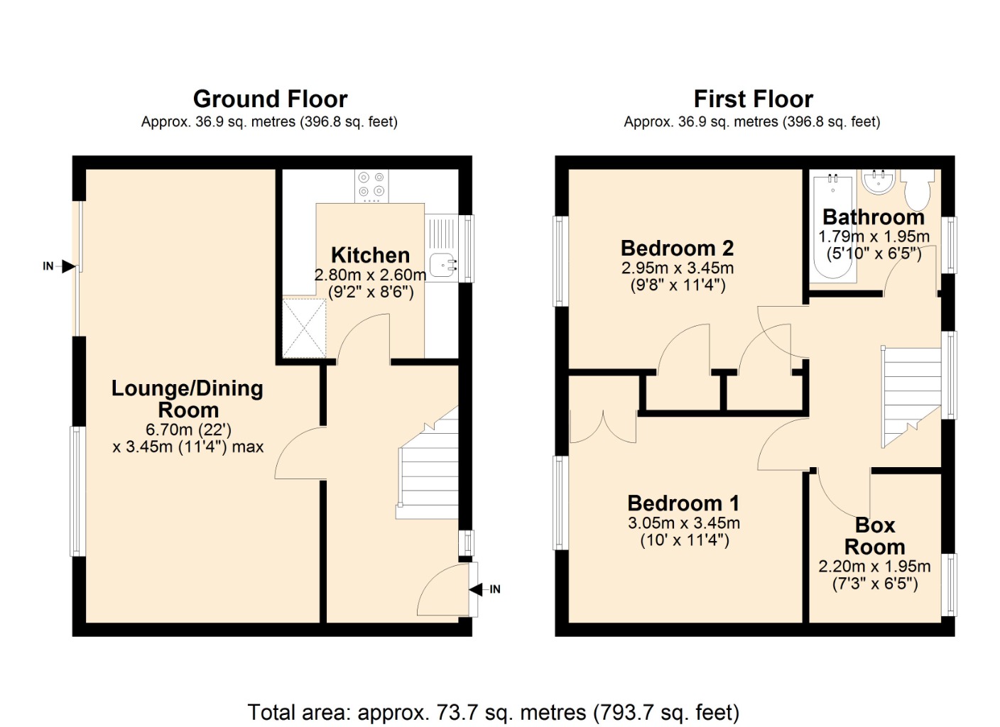 Floorplans For Blackcraigs, , Kirkcaldy, KY2 6TL