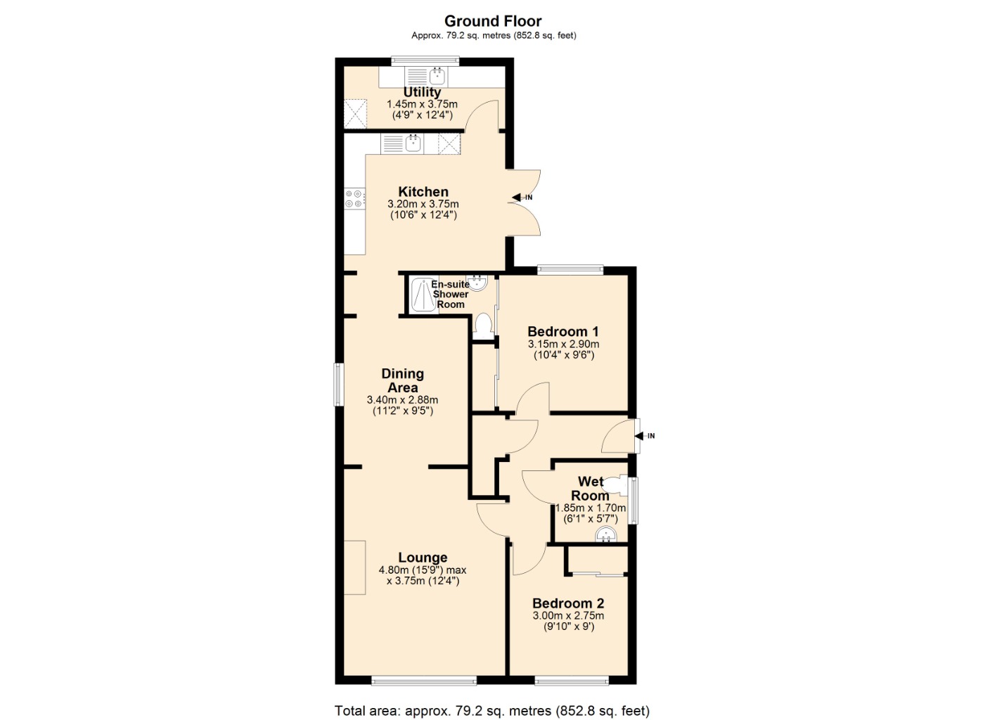 Floorplans For Moray Court, , Auchtertool, KY2 5XS