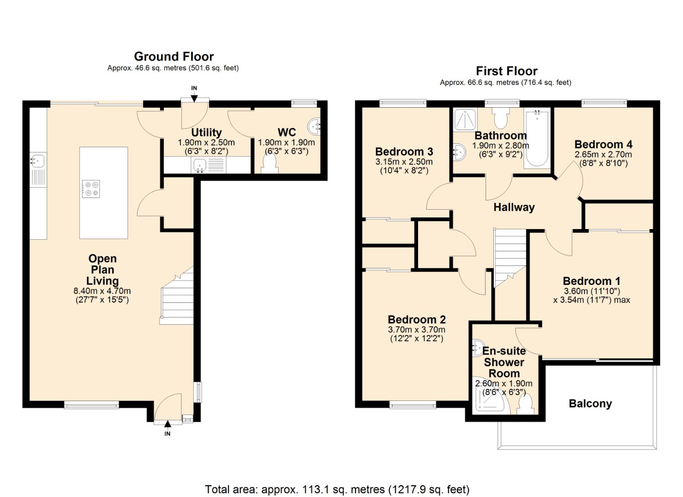 Floorplans For Forth Park Crescent, , Kirkcaldy, KY2 5AB