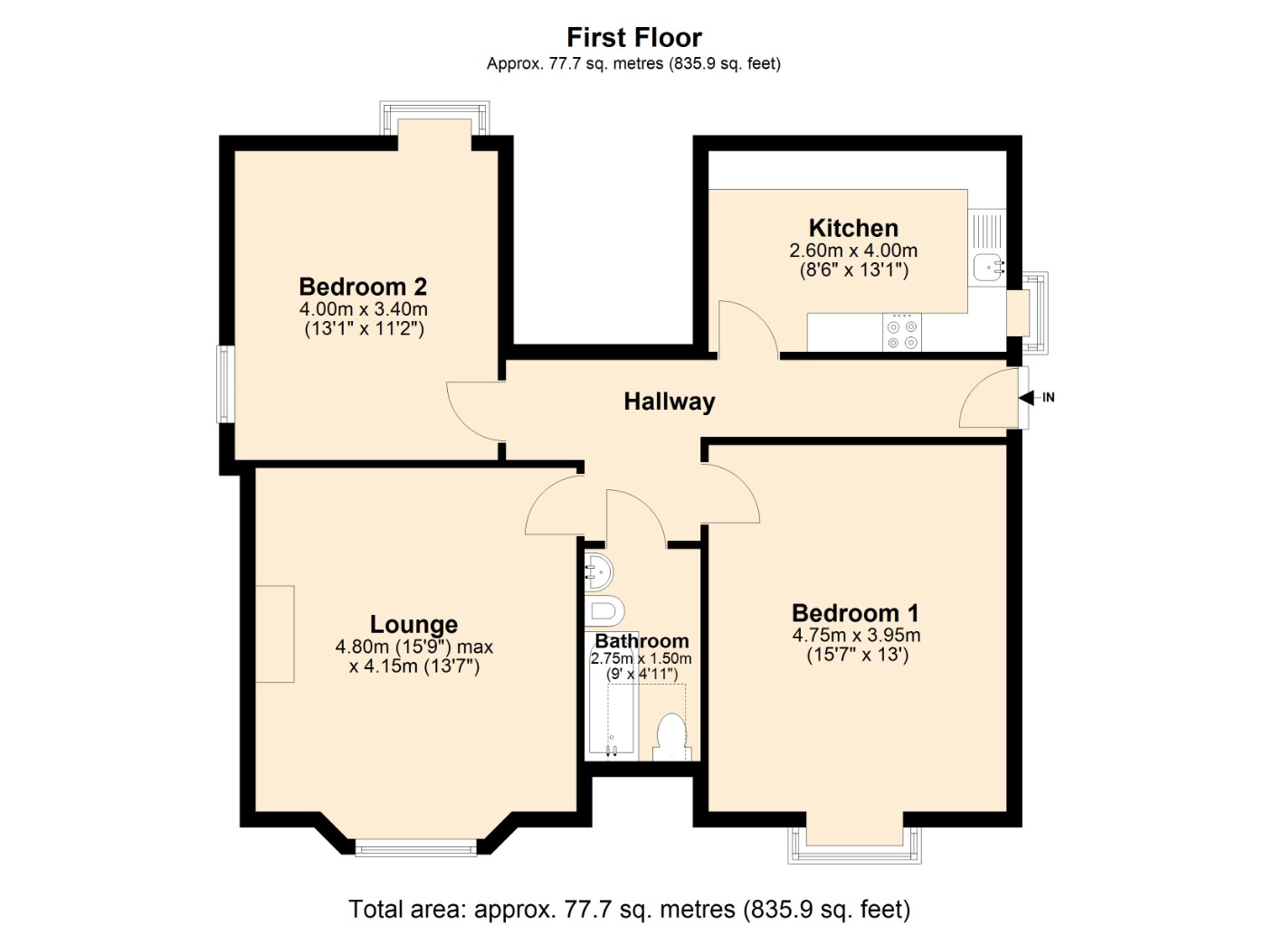 Floorplans For Dunnikier Road, Kirkcaldy, Kirkcaldy, KY2 5AR